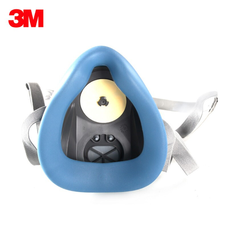 3mhf-52 a prueba de polvo y a prueba de gas media máscara de silicona cómodo y durable lavable carbón mina polvo pulido medio