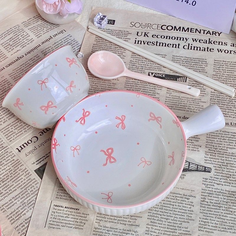 달빛백활 [손잡이그릇+밥그릇+숟가락+젓가락] 1인용 4종세트