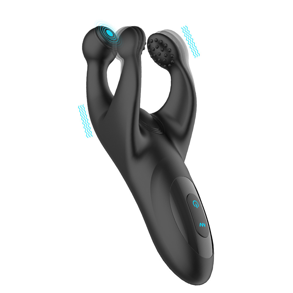 Odin Triple-Head Vibrating Prostate and Testicle Massager, 10-Frequency Silicone Anal Plug — detail image 11