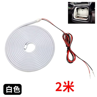 High-Brightness Car Trunk Lighting Atmosphere Light Interior Modification Led Wiring-Free Automatic Sensing Trunk Light Strip (Other lights) - led-indicator-light-always-on-half-ring-2m-white