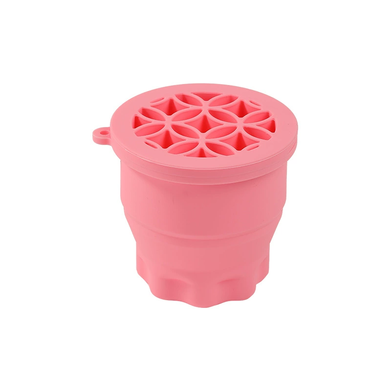 Silicone makeup primer, brush, storage system