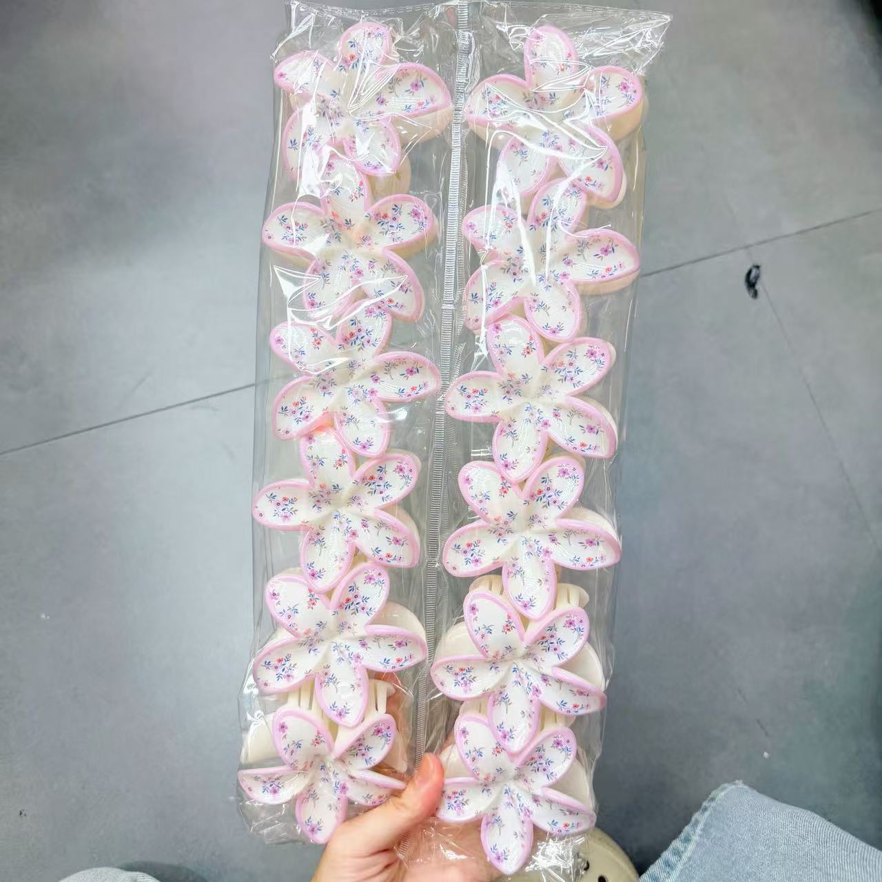 Europa y los Estados Unidos explotaron 8CM huevo flores clip de cabello de alta calidad para mujeres agarrar el cabello de tiburón color caramelo transfronterizo agarrar clip de cabello