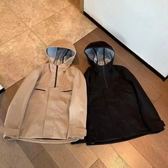 091207情侣同款防风连帽外套冲锋衣户外休闲25秋冬新款工装冲锋衣