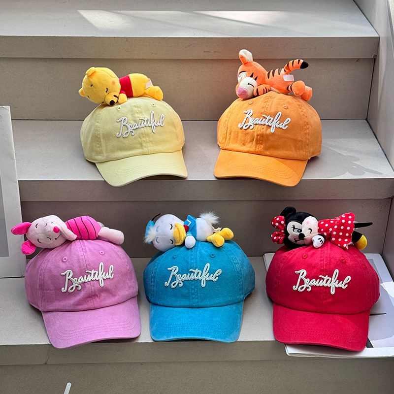 Diario mono molido Mickey Zoo paternidad gorra de lengua de pato vestido de dibujos animados para niños sombrero de béisbol sombrero de algodón suave para padres e hijos