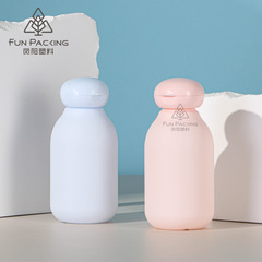 PEふたをして丸いベルベットの分注瓶100ml洗顔化粧品ホースボトル押出旅行セット