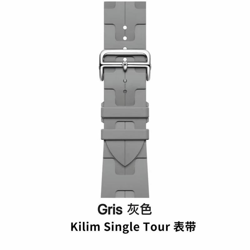 iwatch フッ素ゴム時計ストラップ s9/s10/se スポーツ 8/7/6/5 新しい s8/s7/s6 エルメスに適しています。|undefined