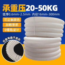 PU聚氨酯塑筋软管0.6内壁平滑耐磨抛丸机波纹管粉末颗粒输送吸料