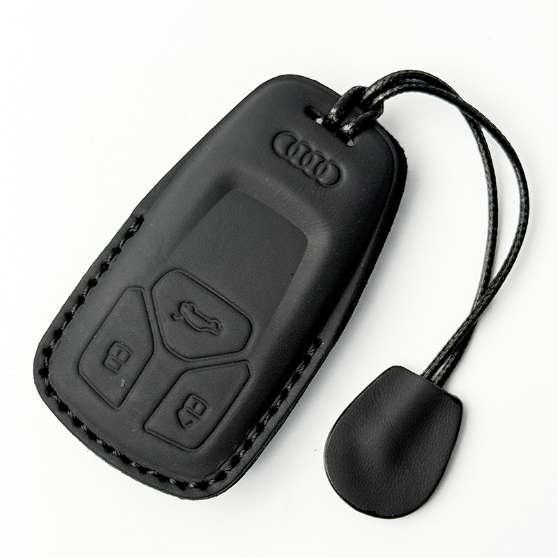 Suitable for Audi A6L key case A7L/A3L/Q4etron/A8L/Q8Q6Q7/RS/A6A7 genuine leather car key cover