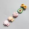 Children's hairpins girl's, hair accessory, curlers for princess, hairgrip, set, South Korea