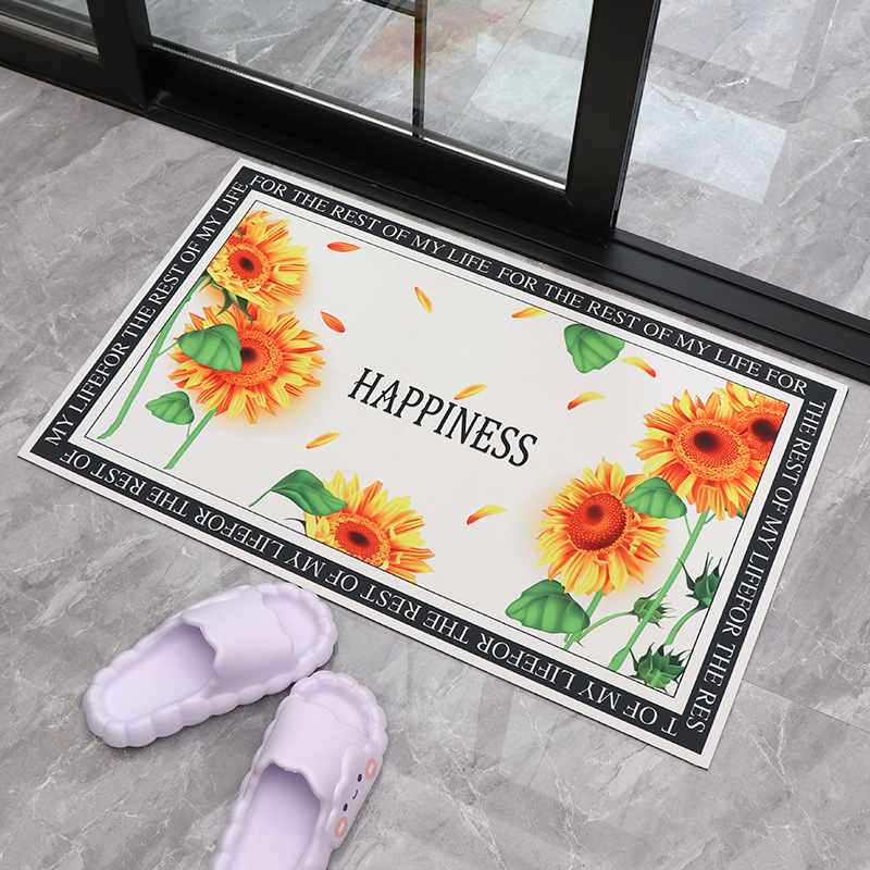 Alfombra de suelo transfronteriza alfombra de suelo antideslizante de baño de color sólido alfombra de barro suave de diatomita simple cocina alfombra de suelo de baño