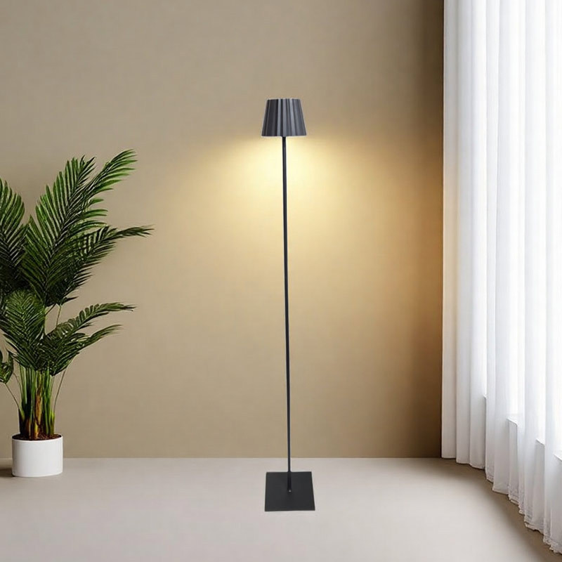 创意跨境无线极简约充电落地灯房间卧室立式客厅轻奢台灯床头灯