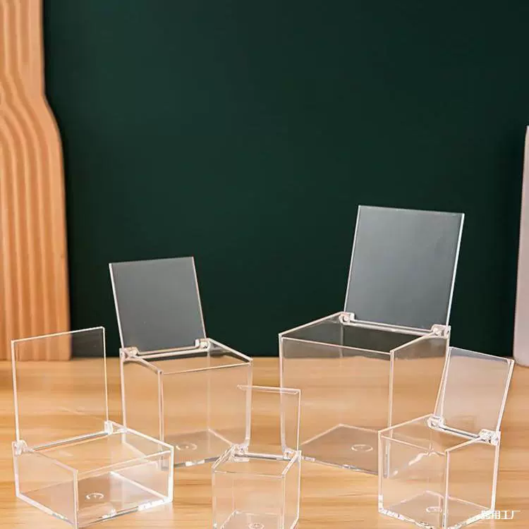 Прозрачная пластиковая коробка для ювелирных изделий, изысканная акриловая коробка для хранения косметики Taibao, квадратная коробка ручной работы для восхождения пшеницы