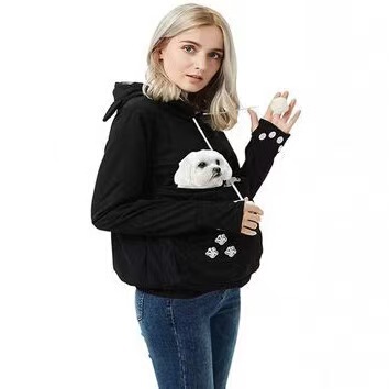 Hooded Sweatshirt for Women, European and American Style, Loose Fit, Fleece-Lined Pullover Sweatshirt for Women, Autumn and Winter, Plus-Size Jacket for Women, Autumn and Winter