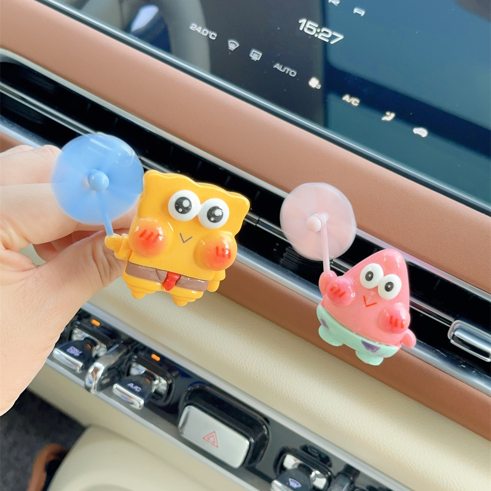 Decoración de la salida de aire del coche coche creativo dibujos animados lindo interior del coche aire acondicionado boca aromaterapia clip de perfume accesorios ligero