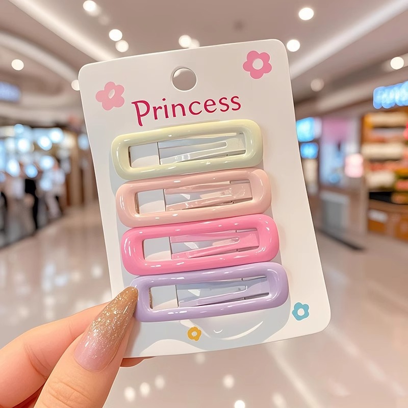 Pinza bb de color dopamina para niños cabello roto estrella de cinco puntas horquilla para niñas que no lastima el cabello, pinza para el cabello con flequillo para bebés, accesorios para el cabello lindos