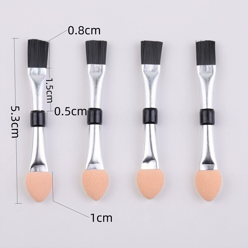 Makeup Brush Set, 11-Piece Multi-Tool Kit, aluminum ferrule, assorted eye & lip tips