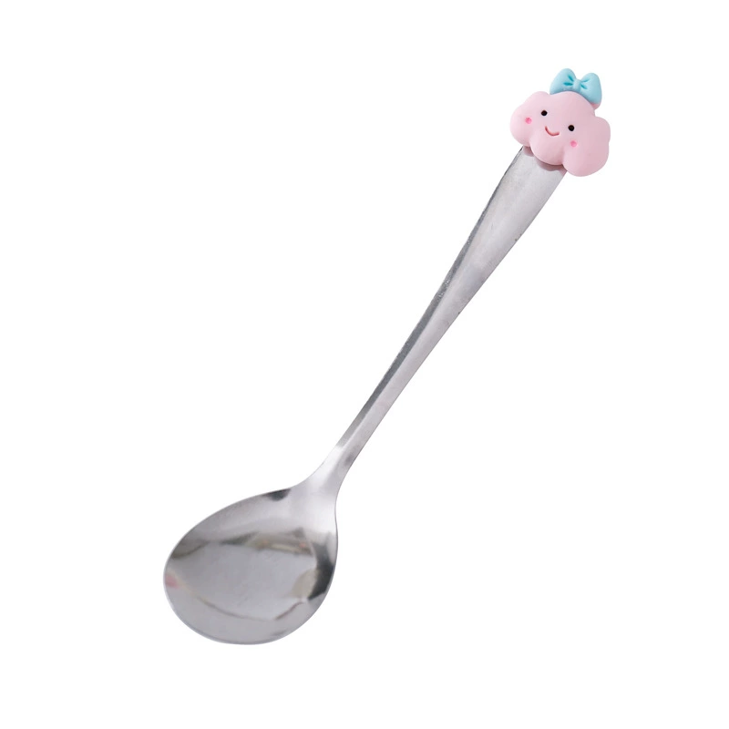 Cartoon creative spoon stainless steel, coffee mixing stick, Birthday gift, wholesale