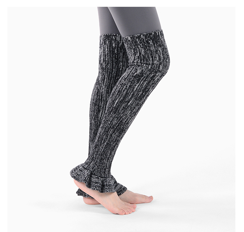 Yoga Strümpfe Kollektion Warme Overknee Strümpfe Damen Verlängerte Pile Socken Bein- und Kniestrümpfe Lang_voghion.com