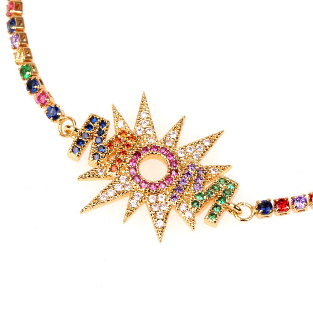 Fashion Geometric Copper Plating Zircon Bracelets 1 Piece