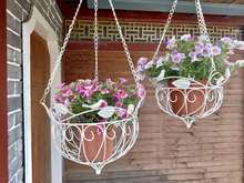 亚马逊外贸爆款欧式垂吊悬挂吊篮花篮花架多肉植物吊兰绿萝降价