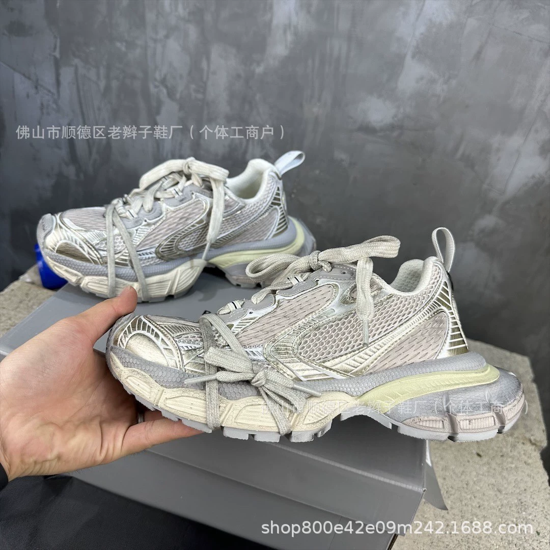 Оригинальная коробка, оригинальная коробка, Paris 3XL компания - уровень точка, Daddy Shoes Putian Shijia Family амортизация мужские и женские кроссовки для бега