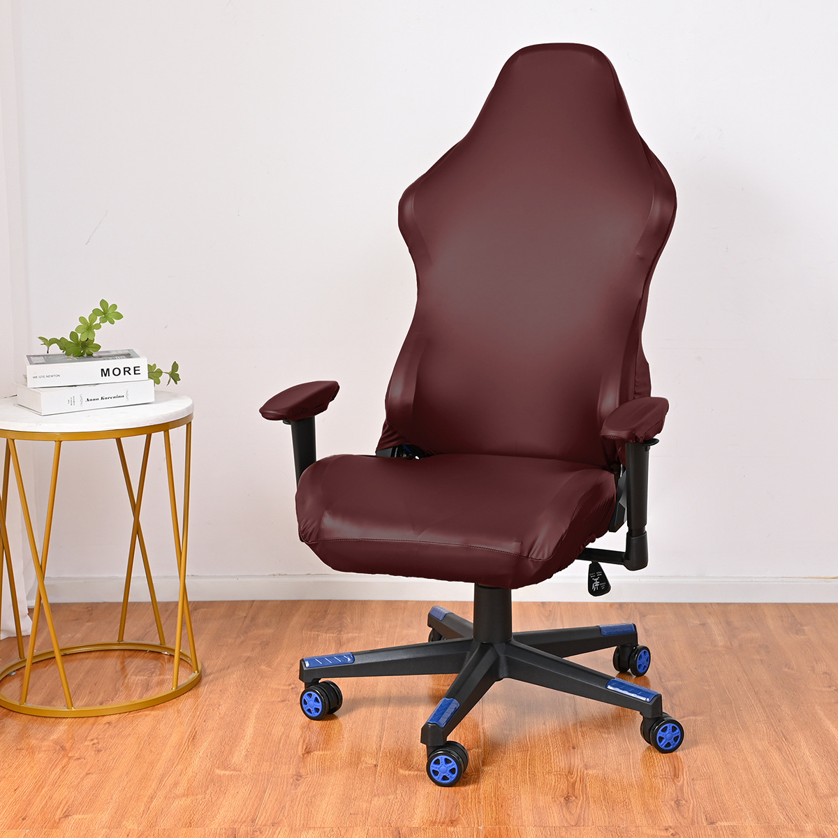 Funda para silla de juegos impermeable de PU elástica transfronteriza resistente al desgaste a prueba de polvo universal computadora Internet café cubierta para silla giratoria competitiva al por mayor en stock