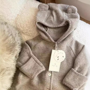 24 autumn and winter new Nordic imported high-end merino wool fabric Hutt wool coat zipper climbing presale