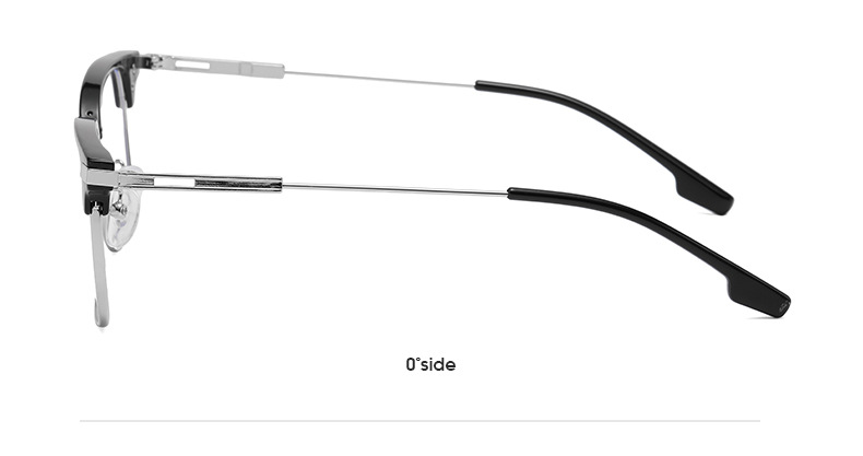 Basic Einfacher Stil Einfarbig Ac UV400-Schutz Quadrat Halbbild Männer Sonnenbrille display picture 6