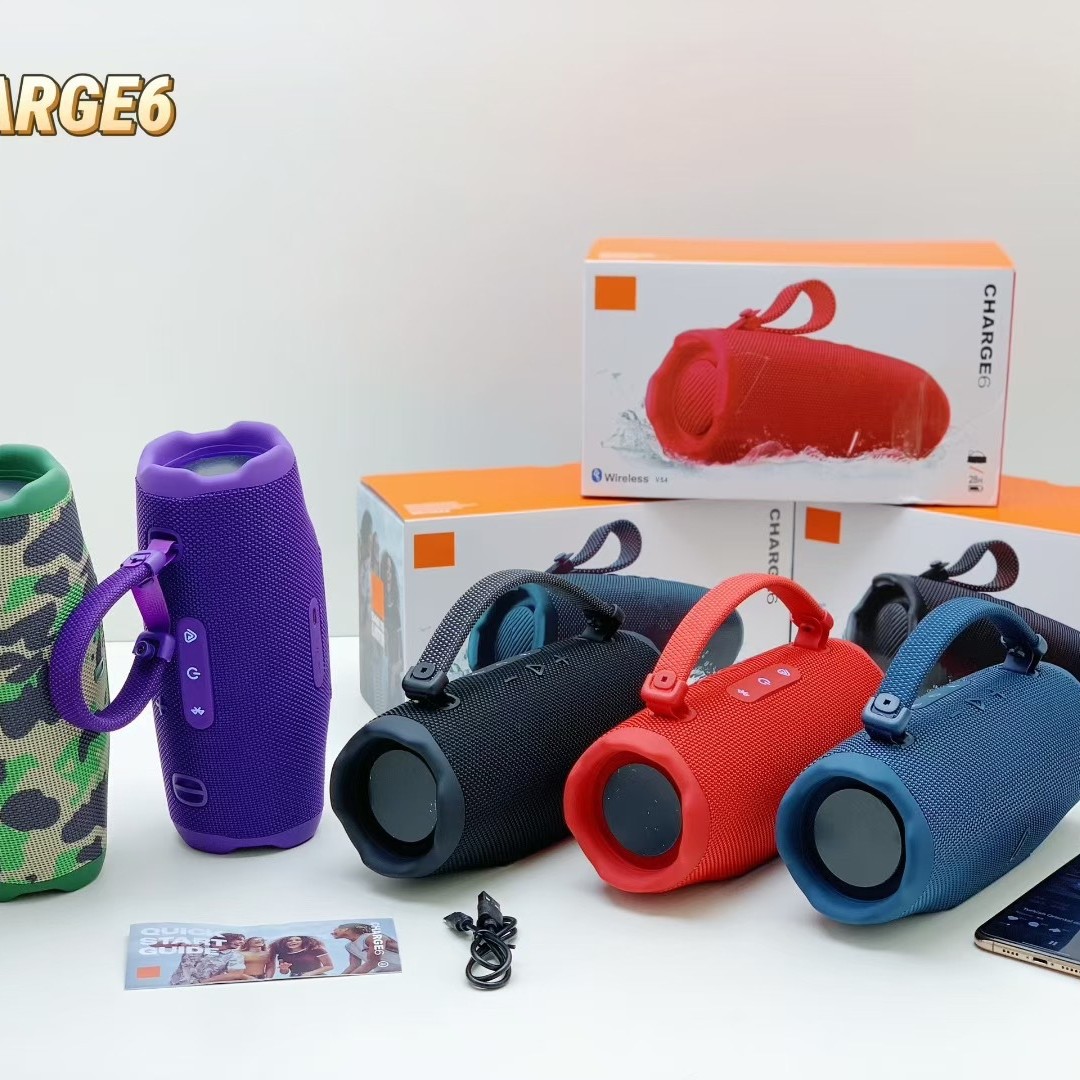 外贸跨境热销CHARGE6冲击波6代无线蓝牙音箱防水便携式户外低音炮