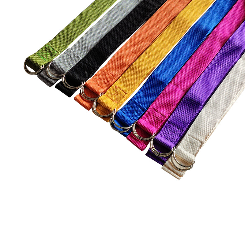 Strictly selected yoga stretch belt non-elastic yoga auxiliary stretch belt yoga rope cotton yoga belt Iyengar stretch belt