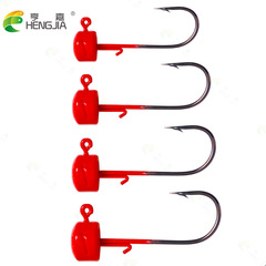 Lead Head Hook Set Wholesale Mushroom Lead Head Fishing Hooks Hengjia New Model Lure Hooks Cross Border Lead Head Anti-Slip Fishing Hooks