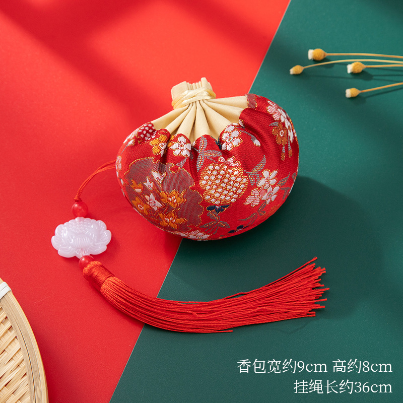 Bolsa vacía, bolso de impresión bordado antiguo, colgante de carro, bolso de mosquitos, festival del dragón, bolso de moda nacional