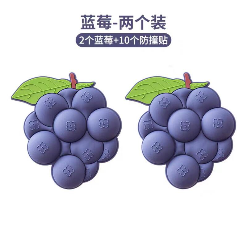 創意的なエンドウ豆のブルーベリーの冷蔵庫は磁気を貼ってアクリルの個性の果物の磁気を貼って鉄の石の装飾の磁気を吸収します。|undefined