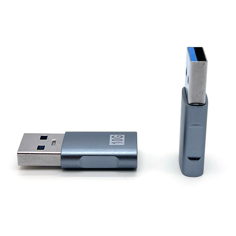 Новый двусторонний адаптер: 10G чип USB3.1 male к TYPE-C female автомобильное зарядное устройство, наушники, оптовый