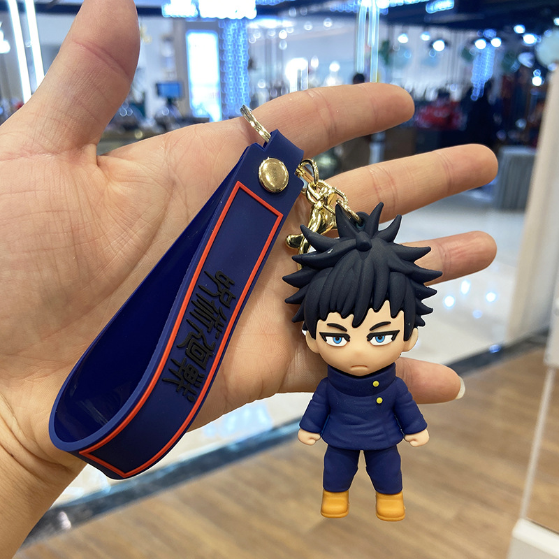 アニメの呪術の回戦のアニメの公仔のキーホルダーの掛け金のペンダントの2次元の5条の悟伏の黒恵の周辺は国境を越えて熱売します。
