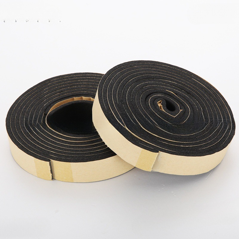 橡塑保温隔热自粘胶条阻燃海绵密封条空调风口油烟机防震隔批发