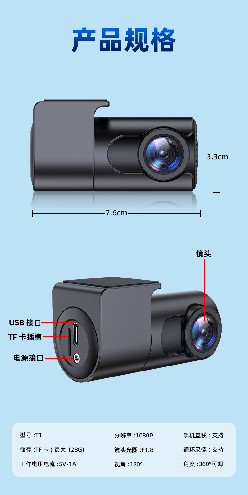 Hidden Dash Cam, New Model with Night Vision, WiFi Connectivity, and Mobile Phone Integration, Wholesale Dash Cam