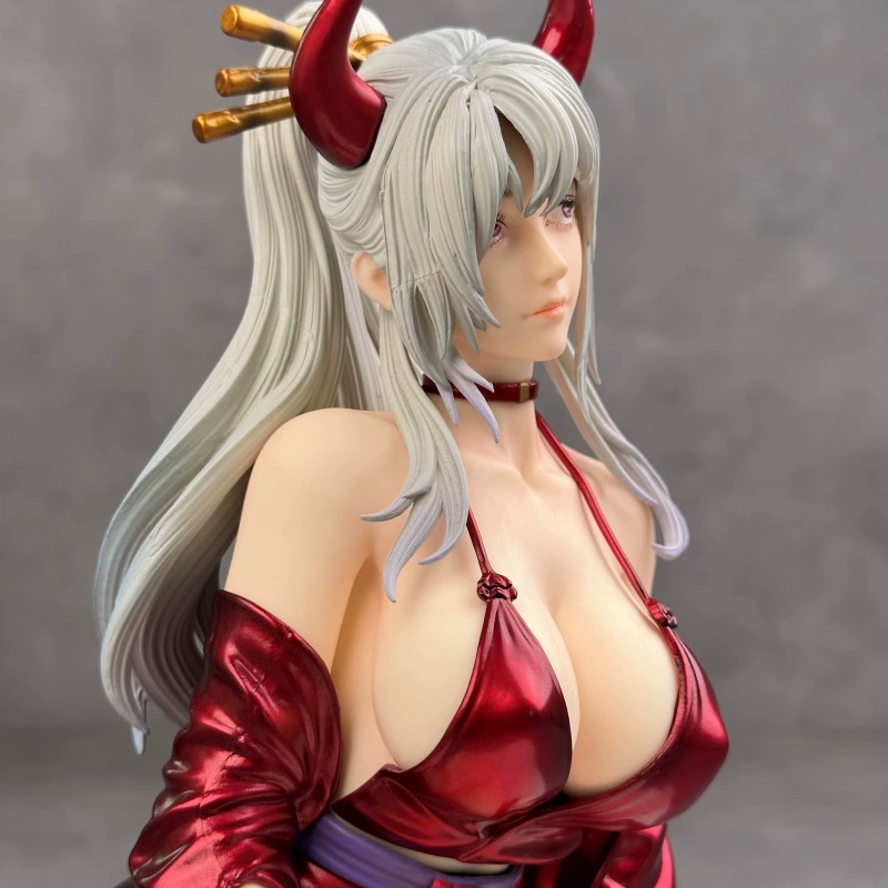 Фигура из серии One Piece в кимоно Yamato большая поза на коленях красивая девушка Yamato аниме GK модель декоративная штука оптовая