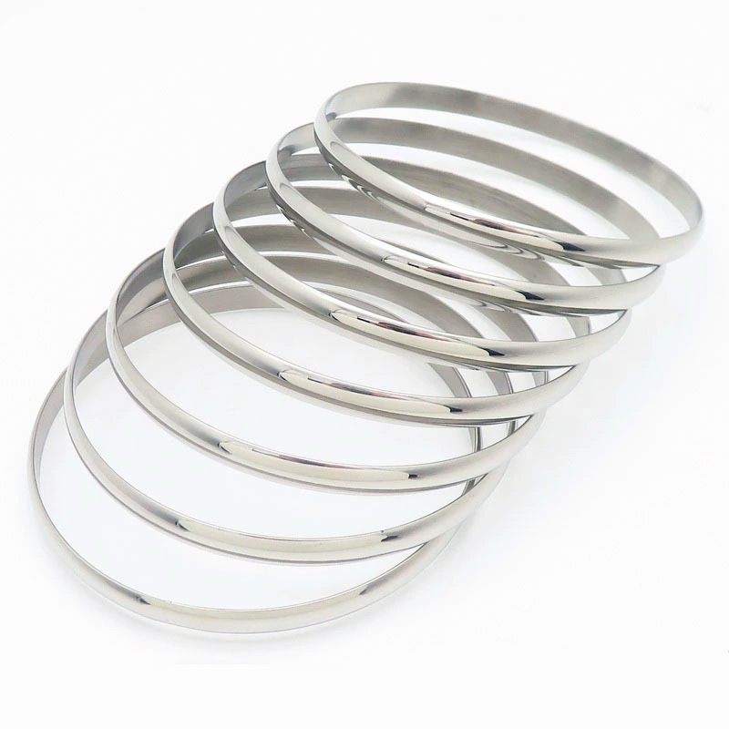 Color de acero 7 anillos