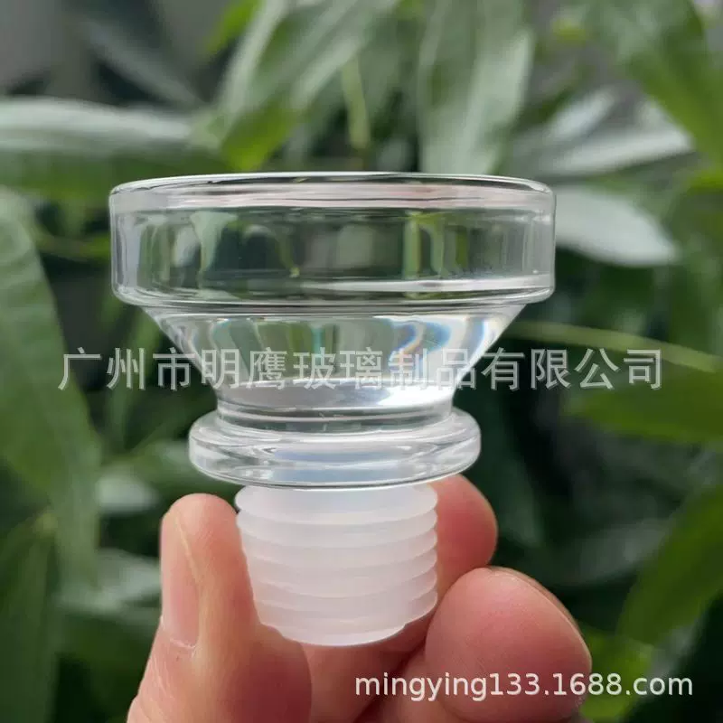 厂家直销食品级水晶实心透明玻璃密封塞白酒瓶塞洋酒瓶塞防漏家用