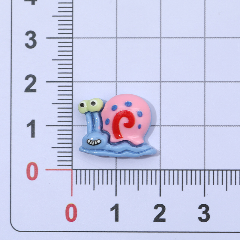Caricatura Mini SpongeBob diy accesorios de resina crema pegamento para el cabello agujero de botón de zapatos accesorios de soporte de caso de teléfono móvil
