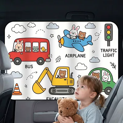 Car curtains — Children, Non-Transparent, Sun Protection