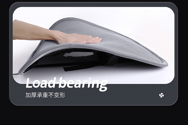 Car Seat USB Three-Speed Adjustable Air-Blown Lumbar Support Cushion for Office Chair Backrest, Ventilation and Lumbar Support Pad for Long Sitting