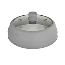 工厂直销 可折叠 硅胶玻璃盖 硅胶锅盖 钢化玻璃 硅胶 锅盖 AG230