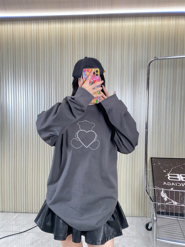 25ss潮牌爆款高版本新款WE11印花LOGO合集男女宽松休闲百搭长袖|undefined
