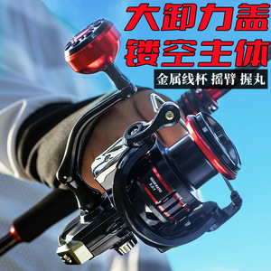 飞鹭全金属纺车轮海竿远投渔轮锚鱼轮鱼线轮渔线轮鱼竿鱼轮批发