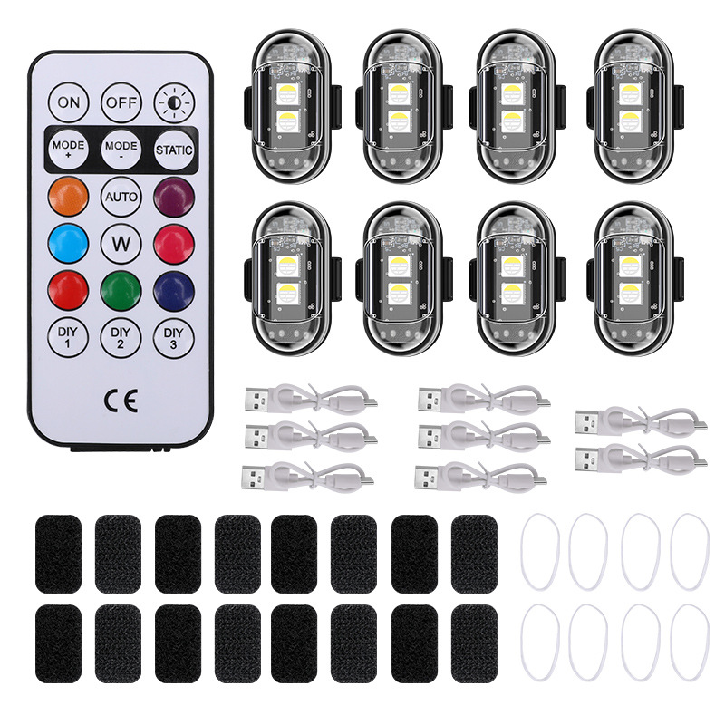 Wireless Remote Control, Universal Motosiklet ləvazimatları və aksesuarları - eight-lights-one-remote