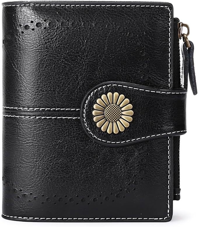 Suphiar personalizado billetera de explosión transfronteriza para mujeres corta Europa y los Estados Unidos cera de aceite bolso de cambio de cuero con tarjeta de cremallera en uno