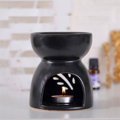 批發 黑色大口陶瓷香薰爐大容量香爐 室內芳香愉悅心情 做工細