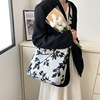 Brand retro capacious one-shoulder bag, shopping bag, Korean style